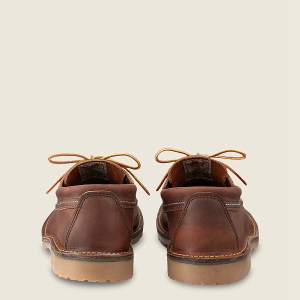 Red Wing Oxford Erkek - Weekender Camp Moc -R Rough & Tough Deri - Kahverengi - 01SDMJQBZ